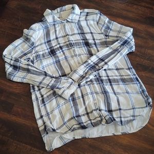 American Eagle boyfriend fit long sleeved shirt